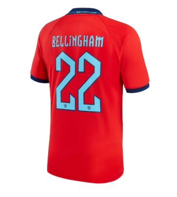 Lacne Muži Futbalové dres Anglicko Jude Bellingham #22 MS 2022 Krátky Rukáv - Preč